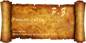 Penczu Zella névjegykártya